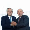 Tổng thống Brazil Luiz Inacio Lula da Silva và người đồng cấp Argentina Alberto Fernandez. (Nguồn: Reuters)