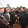 Thủ tướng Phạm Minh Chính kiểm tra Dự án đầu tư xây dựng đường cao tốc Tuyên Quang - Phú Thọ đoạn qua tỉnh Phú Thọ. 