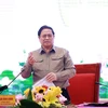 Thủ tướng Phạm Minh Chính kết luận cuộc họp. (Ảnh: Dương Giang/TTXVN)