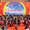 Tiết mục Xoè Thái của đồng bào dân tộc Thái tại Ngày hội "Sắc Xuân trên mọi miền Tổ quốc" năm 2023 . (Ảnh: Tuấn Đức/TTXVN)