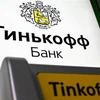 Biểu tượng ngân hàng trực tuyến Tinkoff của Nga. (Ảnh: AFP/TTXVN)