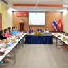 Lễ kỷ niệm Ngày Quốc tế Phụ nữ được tổ chức trong khuôn viên Đại sứ quán Việt Nam tại Thái Lan. (Ảnh: Huy Tiến/TTXVN)