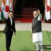 Thủ tướng Ấn Độ Narendra Modi và người đồng cấp Nhật Bản Fumio Kishida. (Nguồn: India Express)