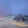 Hiện trường đổ nát sau lốc xoáy ở Rolling Fork, Mississippi (Mỹ) ngày 24/3/2023. (Ảnh: Fox Weather/TTXVN)