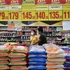 Gạo được bày bán tại một siêu thị ở Bangkok, Thái Lan. (Ảnh minh họa: AFP/TTXVN)