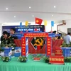Nhiều mô hình nghệ thuật bằng sách được thực hiện tại Ngày Sách và Văn hóa đọc Việt Nam lần thứ 2 năm 2023. (Ảnh: Chương Đài/TTXVN)