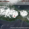 Ảnh vệ tinh chụp núi lửa Semeru ngày 18/4. (Nguồn: Volcano Discovery)