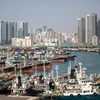 Cảng Busan, Hàn Quốc. (Ảnh: THX/ TTXVN)