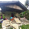 Ngôi nhà bị hư hại sau trận động đất tại Jayapura, Papua, Indonesia, ngày 9/2/2023. (Ảnh minh họa: THX/ TTXVN)
