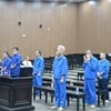 Các bị cáo tại phiên tòa ngày 6/6. (Ảnh: Kim Anh/TTXVN)