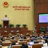 Quốc hội biểu quyết thông qua Nghị quyết thí điểm một số cơ chế, chính sách đặc thù phát triển Thành phố Hồ Chí Minh. (Ảnh: Doãn Tấn/TTXVN)