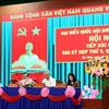 Đoàn Đại biểu Quốc hội đơn vị tỉnh Tây Ninh dự hội nghị tiếp xúc cử tri sau Kỳ họp thứ 5, Quốc hội khóa XV tại Sư đoàn 5. (Ảnh: Giang Phương/TTXVN)