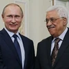 Tổng thống Nga Vladimir Putin và người đồng cấp Palestine Mahmoud Abbas. (Nguồn: The Times of Israel)