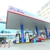 Cửa hàng xăng dầu của PVOIL tại phố Thái Thịnh, quận Đống Đa, Hà Nội. (Ảnh: Huy Hùng/TTXVN)