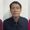 Các bị can: Phạm Thanh Thạch, Nguyễn Văn Thảo, Nguyễn Thị Hồng Thắm. (Ảnh: TTXVN phát)