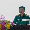 Thiếu tướng Huỳnh Văn Ngon, Chủ nhiệm Chính trị Quân khu 9. (Ảnh: Thanh Liêm/TTXVN)