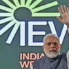 Thủ tướng Ấn Độ Narendra Modi tham dự một hội nghị ở Bengaluru, Ấn Độ, ngày 6/2/2023. (Ảnh: AFP/TTXVN)
