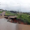 Lâm Đồng: Đường giao thông ở thành phố Bảo Lộc tiếp tục sụt lún
