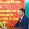 Ông Đỗ Đức Hoàng, Trưởng Ban Thời sự, Đài Truyền hình Việt Nam được bổ nhiệm giữ chức Phó Tổng Giám đốc Đài Truyền hình Việt Nam. (Ảnh: Văn Điệp/TTXVN)
