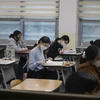Học sinh Hàn Quốc. (Ảnh: AFP/TTXVN)