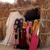 Trẻ em tại khu vực Abs, tỉnh Hajjah, miền bắc Yemen, ngày 23/2/2023. (Ảnh: THX/ TTXVN)