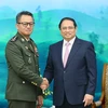 Thủ tướng Phạm Minh Chính tiếp Đại tướng Tea Seiha, Phó Thủ tướng, Bộ trưởng Quốc phòng Campuchia. (Ảnh: Dương Giang/TTXVN)