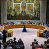 Hội đồng Bảo an Liên hợp quốc nhóm họp và thông qua nghị quyết kêu gọi ngừng bắn nhân đạo tại Gaza. (Ảnh: TTXVN phát)