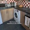 Máy giặt trong nhà bếp của người Anh. (Nguồn: tài khoản TikTok @brickhousechronicles)