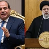 Tổng thống Ai Cập Abdel Fattah al-Sisi và người đồng cấp Iran Ebrahim Raisi. (Nguồn: AFP/TTXVN)