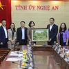 Tổng Giám đốc Thông tấn xã Việt Nam làm việc với lãnh đạo tỉnh Nghệ An