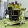 Tàu đổ bộ thông minh khảo sát Mặt Trăng (SLIM) của Nhật Bản tại trung tâm vũ trụ Tanegashima ở Kagoshima, ngày 1/6/2023. (Ảnh: AFP/TTXVN)