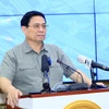 Thủ tướng Phạm Minh Chính phát biểu kết luận hội nghị. (Ảnh: Văn Điệp/TTXVN)