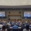 Toàn cảnh phiên thảo luận của Uỷ ban Giải trừ quân bị và an ninh quốc tế của Đại hội đồng Liên hợp quốc tháng 10/2023. (Ảnh: TTXVN)