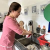 Giếng khoan cạn nước, gia đình chị Nguyễn Thị Luyến (thôn 3, xã Đại Lào, Bảo Lộc) phải mua nước nơi khác về dùng với giá 100.000/m3. (Ảnh: Nguyễn Dũng/TTXVN)
