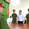Bị can Nguyễn Vũ Hải (Phó Cục trưởng Cục Đăng kiểm Việt Nam) tại cơ quan Công an (Ảnh: TTXVN phát)