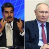Tổng thống Venezuela Nicolas Maduro và người đồng cấp Nga Vladimir Putin. (Nguồn: TTXVN).