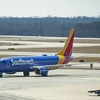 Máy bay Boeing 737 của hãng hàng không Southwest Airlines tại sân bay quốc tế Baltimore Washington, Mỹ. (Ảnh: AFP/TTXVN)