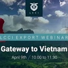 Hội thảo trực tuyến với chủ đề "Gateway to Viet Nam". (Ảnh: TTXVN phát)