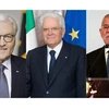 Tổng thống Đức Frank-Walter Steinmeier cùng hai người đồng cấp Sergio Mattarella của Italy và Alexander van der Bellen của Áo. (Nguồn: AFP/TTXVN)