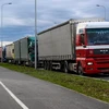 Xe tải tại Ba Lan. (Ảnh: PAP/TTXVN)
