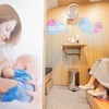 Khách trải nghiệm phòng nuôi con bằng sữa mẹ tại sân bay quốc tế Đà Nẵng. (Ảnh: Minh Quyết/TTXVN)