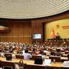Phó Thủ tướng Lê Minh Khái phát biểu giải trình, làm rõ một số vấn đề đại biểu Quốc hội nêu. (Ảnh: Văn Điệp/TTXVN)