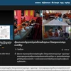 Trang chủ của nhật báo Koh Santepheap Daily (Đảo Hòa bình) đăng tải bài viết với tiêu đề “Việt Nam quan tâm bảo tồn tiếng nói, chữ viết của đồng bào Khmer” ngày 4/6/2024. (Ảnh: TTXVN phát)