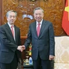 Chủ tịch nước Tô Lâm tiếp Đại sứ Trung Quốc tại Việt Nam Hùng Ba. (Ảnh: Nhan Sáng/TTXVN)
