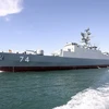 Tàu khu trục Sahand do Iran tự chế tạo tại Vùng Vịnh Persian. (Ảnh: AP/TTXVN)