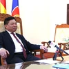 Đại sứ Việt Nam tại Campuchia Nguyễn Huy Tăng. (Ảnh: Hoàng Minh/TTXVN)