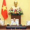 Chủ tịch Quốc hội Trần Thanh Mẫn phát biểu. (Ảnh: An Đăng/TTXVN)