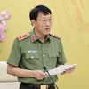 Thượng tướng Lương Tam Quang, Bộ trưởng Bộ Công an phát biểu khai mạc. (Ảnh: Nhan Sáng/TTXVN)