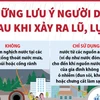 Người dân cần lưu ý những gì sau khi xảy ra lũ, lụt?