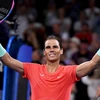 Tay vợt Rafael Nadal thi đấu tại giải quần vợt quốc tế Brisbane ở Australia ngày 2/1/2024. (Ảnh: AFP/TTXVN)